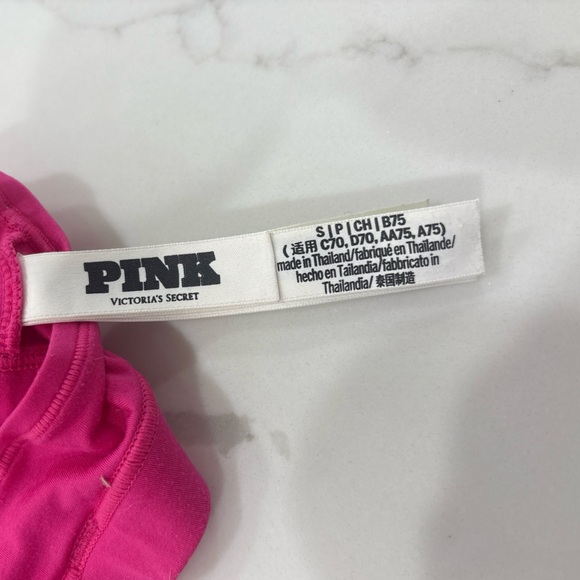 Victoria’s Secret PINK Pink Sports Bra Bralette Size Small - Picture 5 of 5